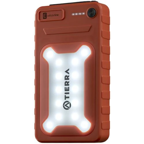 Powerbank Solar USB+USB-C Cellularline 2000 mAh - 20W - Preto - Image 2