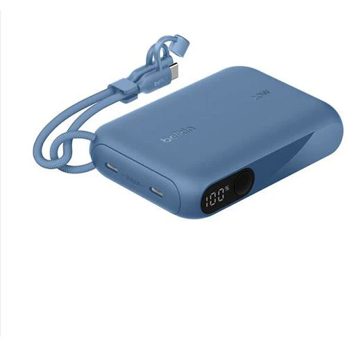 PowerBank USB-C Belkin 10K com Display | 10000mAh | 20W - Azul