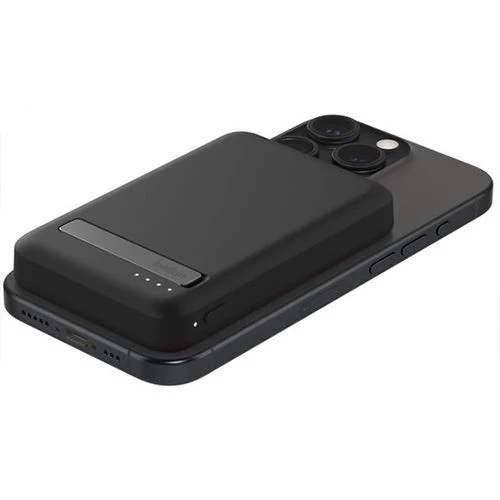 Powerbank Wireless Belkin Boost Charge 5000mAh 15W Qi2 Stand com MagSafe - Preto - Image 5