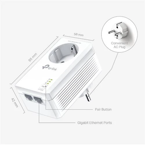 Powerline TP-Link TL-PA7027P AV1000 Starter Kit - Image 2