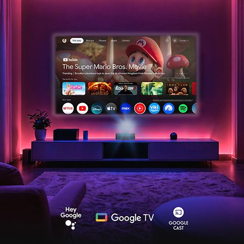 Projetor Laser Thomson Sirius PG55B 100" 4K Google TV com Bateria - Image 13