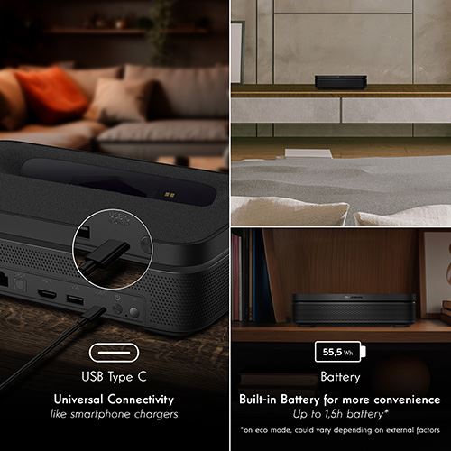 Projetor Laser Thomson Sirius PG55B 100" 4K Google TV com Bateria - Image 9