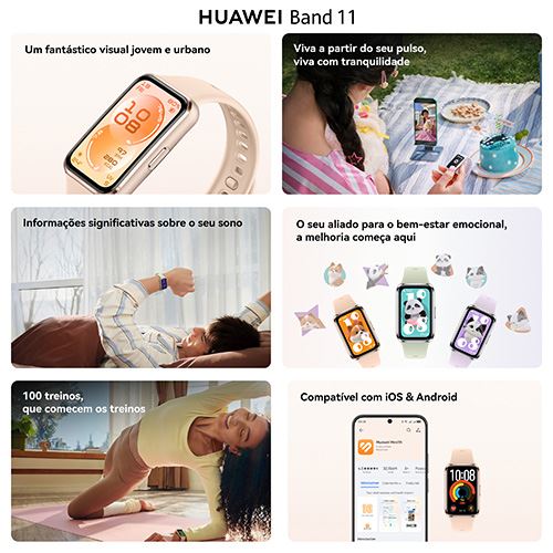 Pulseira de Actividade Huawei Band 11 - Preto - Image 5