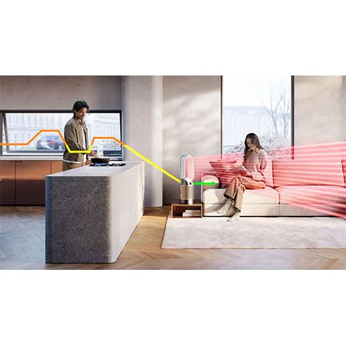 Purificador de Ar Dyson Cool Hot+Cool HP2 De-NOx HP12 - Branco e Dourado - Image 2