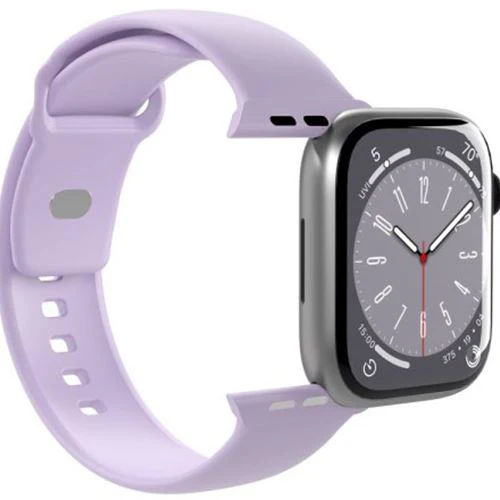 Bracelete Silicone Puro Icon para Apple Watch 42-49mm - Lilás - Image 2