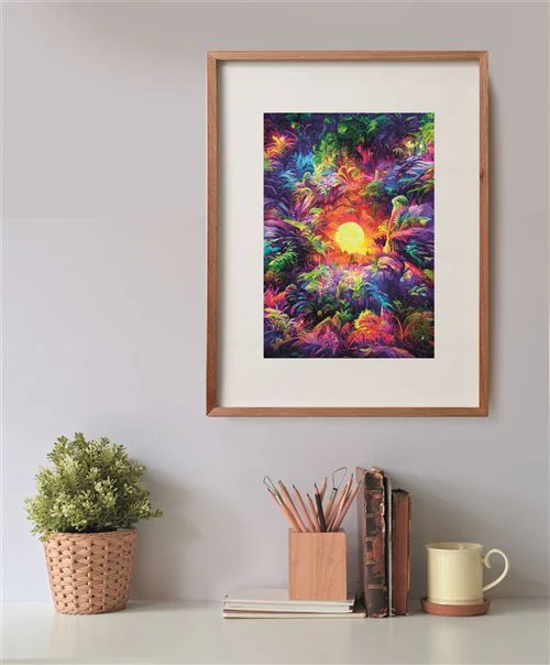 Puzzle Compact Colorboom Collection: Psychedelic Jungle Sunrise - 500 Peças - Clementoni - Image 3