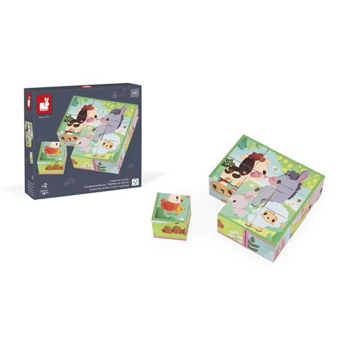 Puzzle Cubos da Quinta 9 Peças - Janod - Image 2