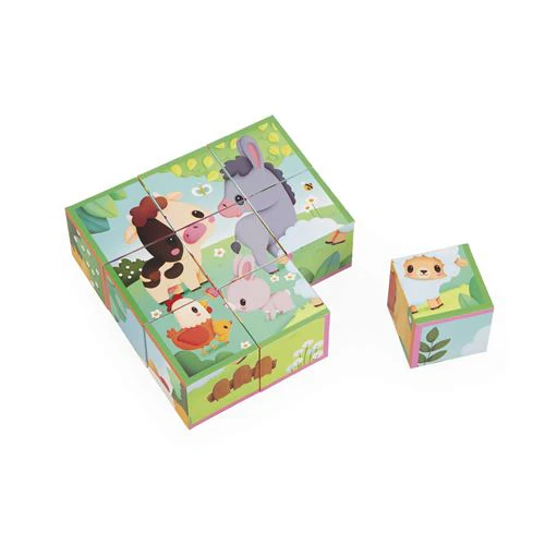 Puzzle Cubos da Quinta 9 Peças - Janod - Image 3
