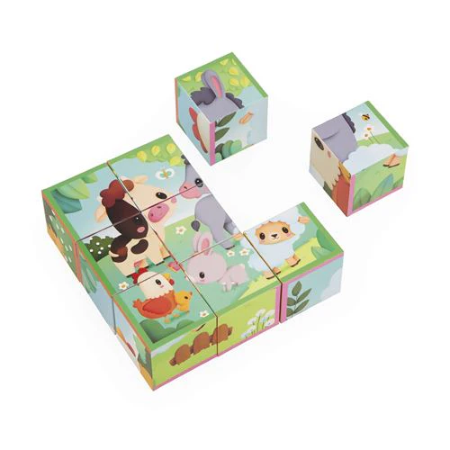 Puzzle Cubos da Quinta 9 Peças - Janod - Image 5