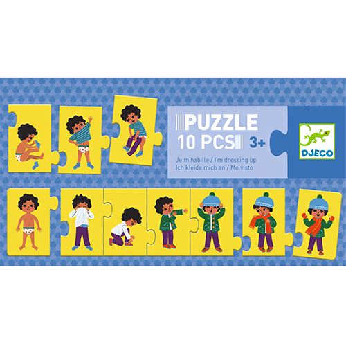 Puzzle Estou a Vestir-me - 10 Peças - Djeco - Image 2