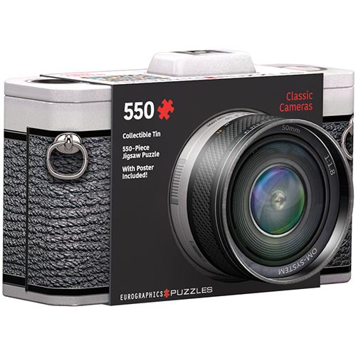Puzzle Eurographics: Classic Cameras- 550 Peças | Inclui Póster - Sig Toys