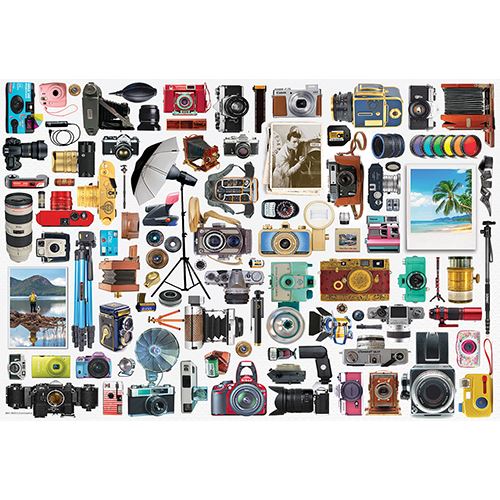 Puzzle Eurographics: Classic Cameras- 550 Peças | Inclui Póster - Sig Toys - Image 2