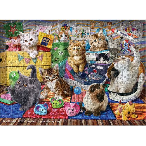 Puzzle Eurographics: Kittens Playtime By Andrew Farley - 500 Peças | Inclui Póster - Sig Toys - Image 3