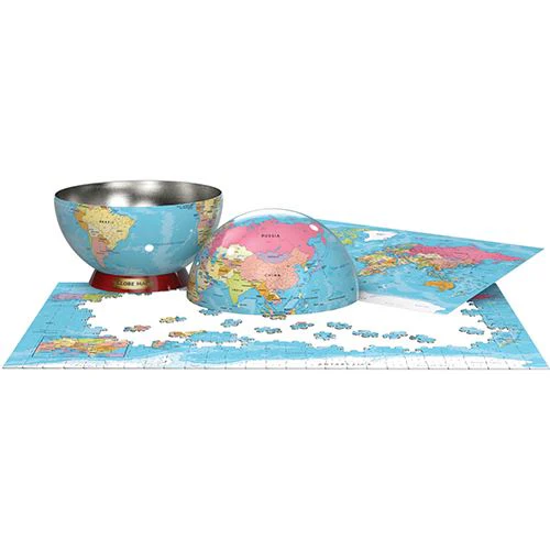 Puzzle Eurographics: Map Of The World - 550 Peças | Inclui Póster - Sig Toys - Image 3