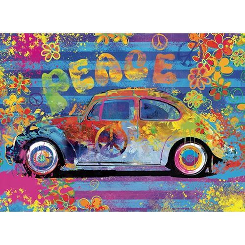 Puzzle Eurographics: Volkswagen Beetle Splash Buggy - 550 Peças | Inclui Póster - Sig Toys - Image 2