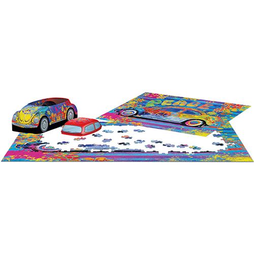 Puzzle Eurographics: Volkswagen Beetle Splash Buggy - 550 Peças | Inclui Póster - Sig Toys - Image 3