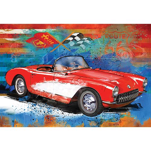 Puzzle Eurographics: Volkswagen Corvette Cruising - 550 Peças | Inclui Póster - Sig Toys - Image 2