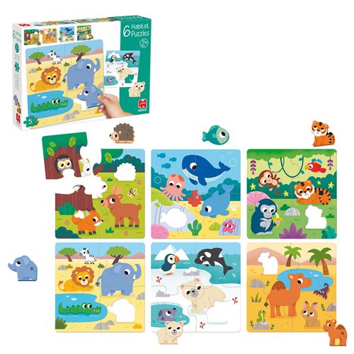 Puzzle Habitat - 6 Puzzles com 4 Peças - Jumbo Goula | Diset - Image 2