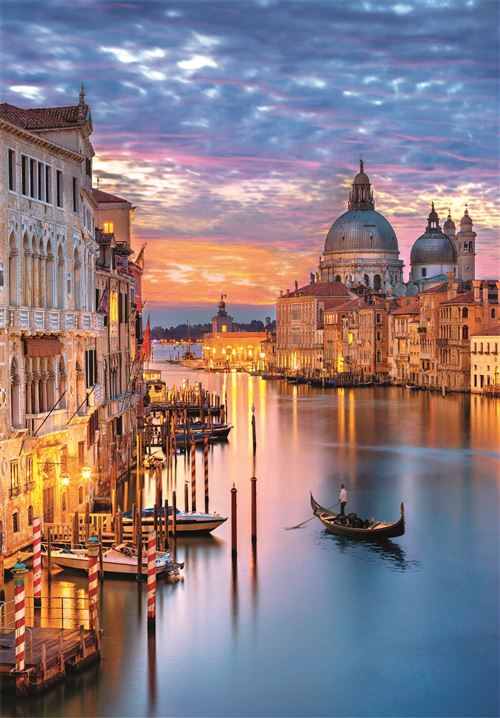 Puzzle High Quality Collection Compact: Lighting Venice - 500 Peças - Clementoni - Image 2
