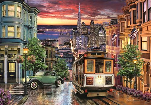 Puzzle High Quality Collection Compact: San Francisco - 1000 Peças - Clementoni - Image 2