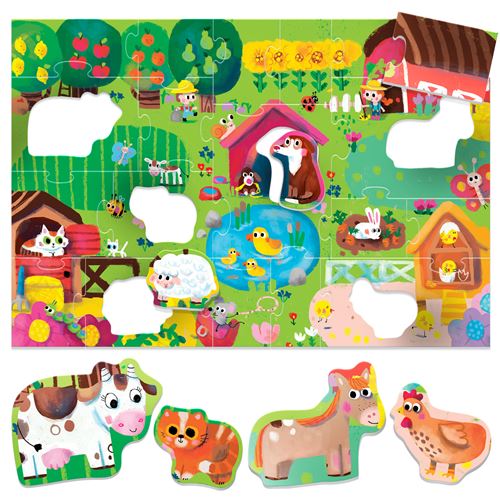 Puzzle Maxi Shaped: Farm - Headu - Image 2