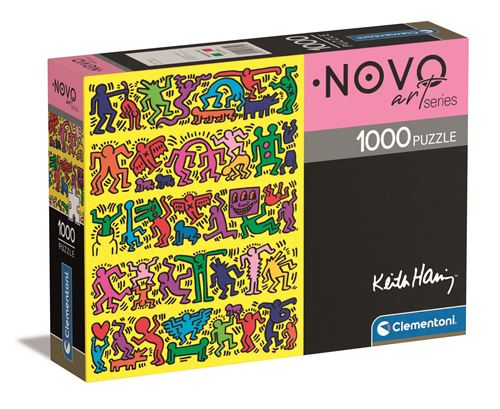 Puzzle Novo Art Series: Keith Haring - Imagem 2 - 1000 Peças - Clementoni