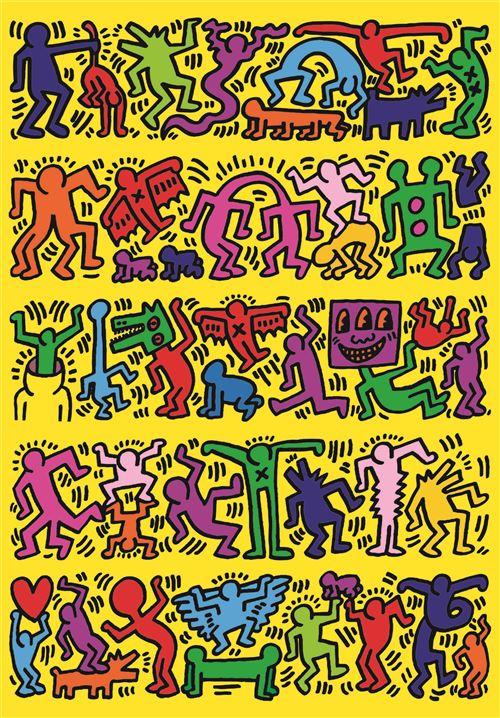Puzzle Novo Art Series: Keith Haring - Imagem 2 - 1000 Peças - Clementoni - Image 2