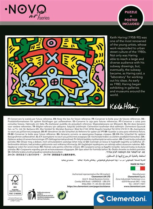 Puzzle Novo Art Series: Keith Haring - Imagem 3 - 1000 Peças - Clementoni - Image 3