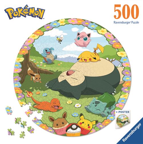Puzzle Redondo Pokémon Round - 500 Peças - Ravensburger - Image 3