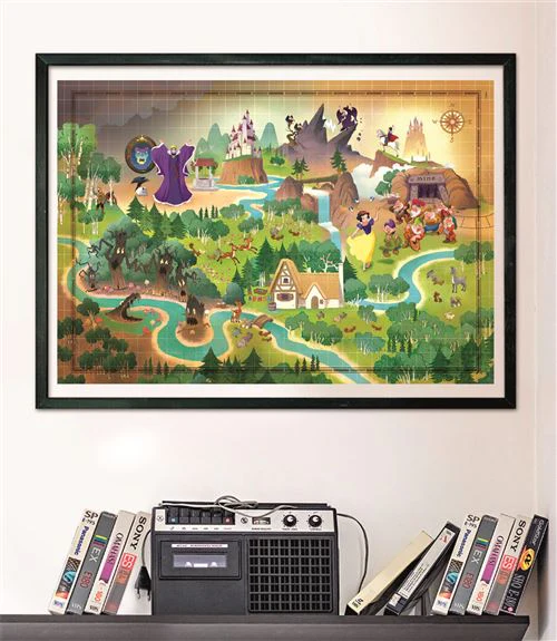 Puzzle Story Maps Disney: White Snow - 1000 Peças - Clementoni - Image 3