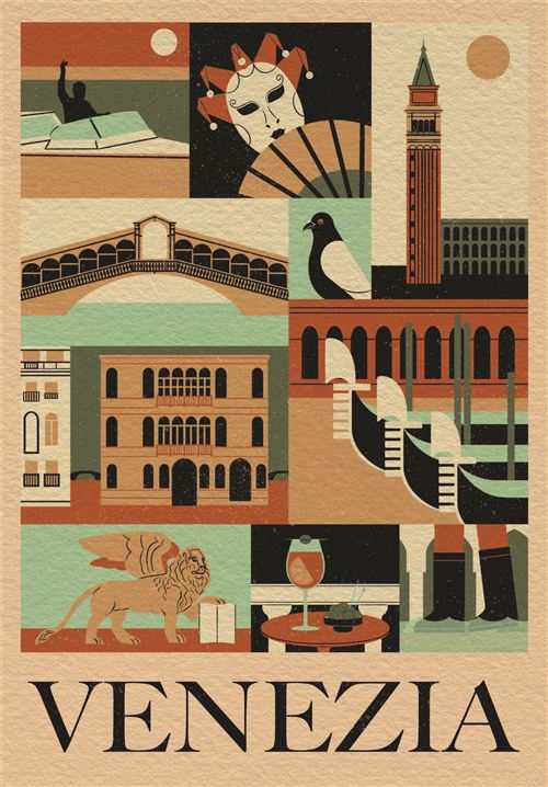 Puzzle Style in the City: Veneza - 1000 Peças - Clementoni - Image 2