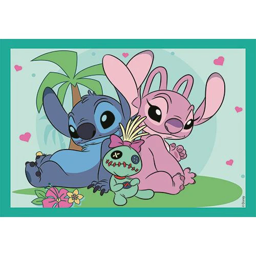 Puzzle Super Color 4 em 1: Disney Stitch - Clementoni - Image 2