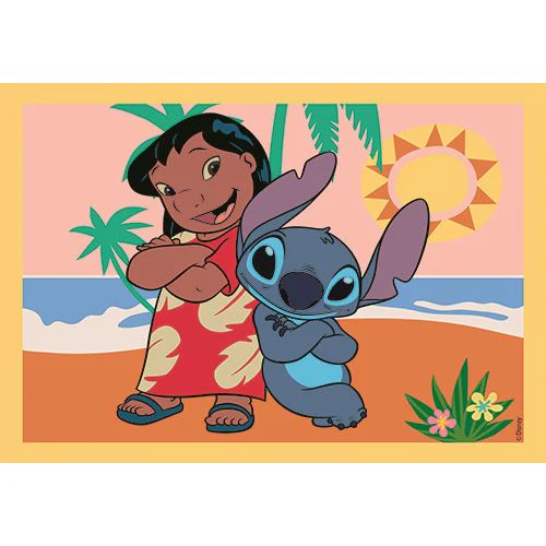 Puzzle Super Color 4 em 1: Disney Stitch - Clementoni - Image 4