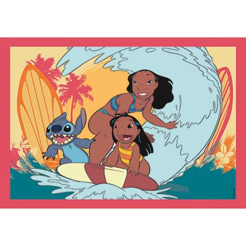 Puzzle Super Color 4 em 1: Disney Stitch - Clementoni - Image 5
