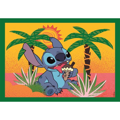Puzzle Super Color 4 em 1: Disney Stitch - Clementoni - Image 6
