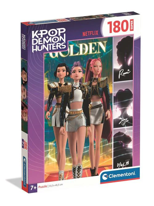 Puzzle Super Kpop Demon Hunters: Golden - 180 Peças - Clementoni