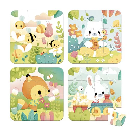 Puzzles Progressivos Pure com Mala - 4 Puzzles - Janod - Image 2