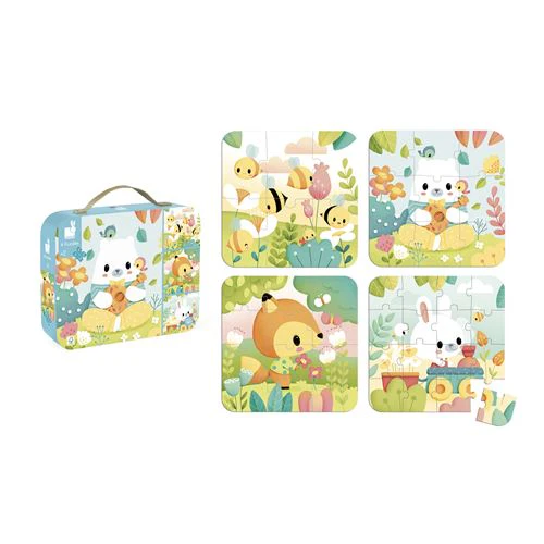 Puzzles Progressivos Pure com Mala - 4 Puzzles - Janod - Image 3