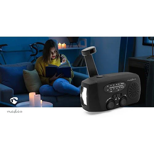 Rádio de Emergência Portátil Nedis RDFMCR2000BK - Preto - Image 3