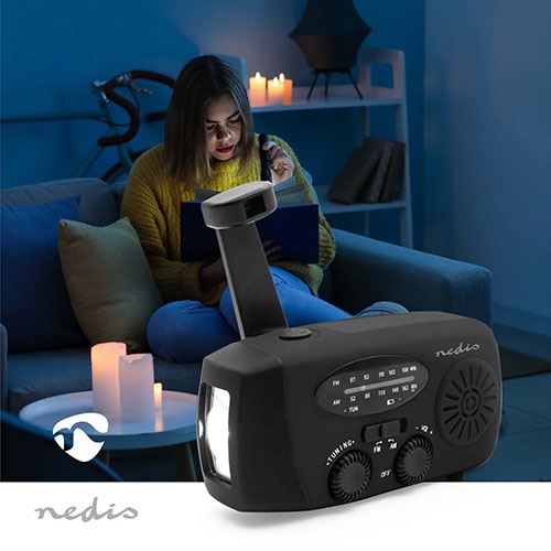 Rádio de Emergência Portátil Nedis RDFMCR2000BK - Preto - Image 6