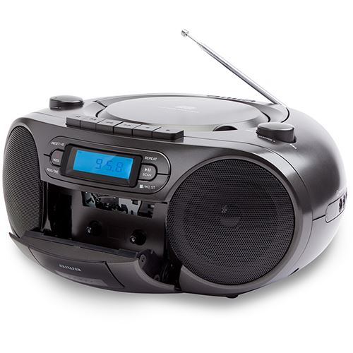 Rádio Portátil Aiwa CD/K7 Bluetooth BBTC-550BK - Preto - Image 2