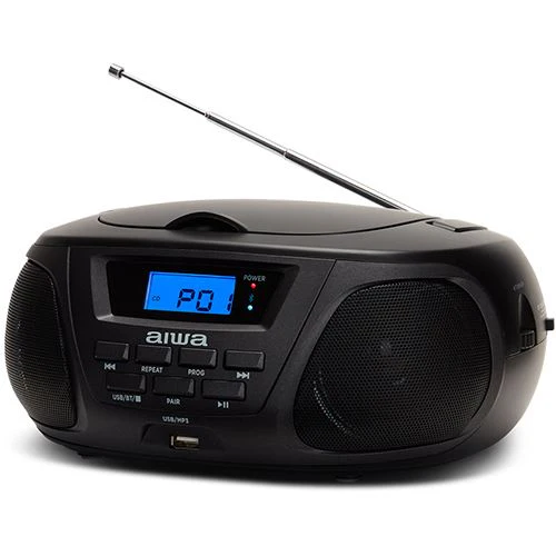 Rádio Portátil Aiwa CD Bluetooth BBTU-300BKMKII - Image 2