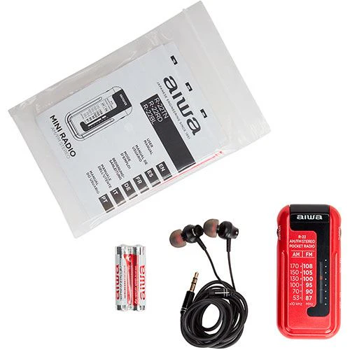 Rádio de Bolso Aiwa R-22RD - Vermelho - Image 5