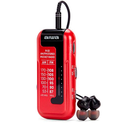 Rádio de Bolso Aiwa R-22RD - Vermelho - Image 6