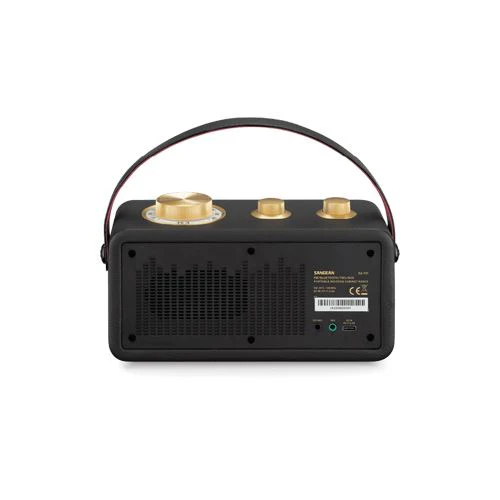 Rádio Portátil Bluetooth Retro Sangean RA-101 - Preto | Dourado - Image 3