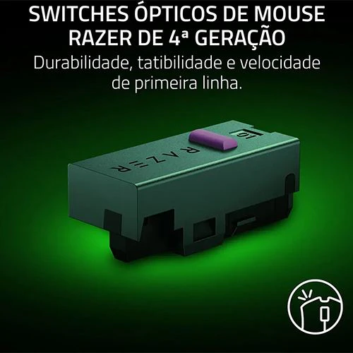 Rato Gaming Razer DeathAdder V4 Pro - Branco - Image 3