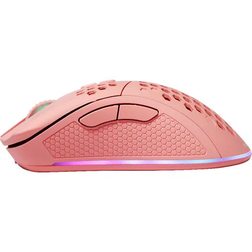 Rato Gaming Wireless Deltaco PM80 - Rosa - Image 3