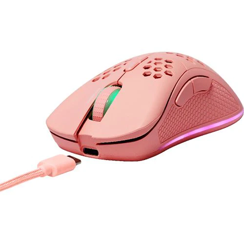 Rato Gaming Wireless Deltaco PM80 - Rosa - Image 5