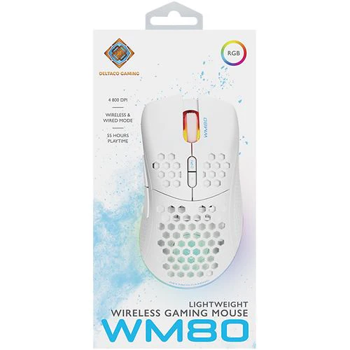 Rato Gaming Wireless Deltaco WM80 - Branco - Image 8