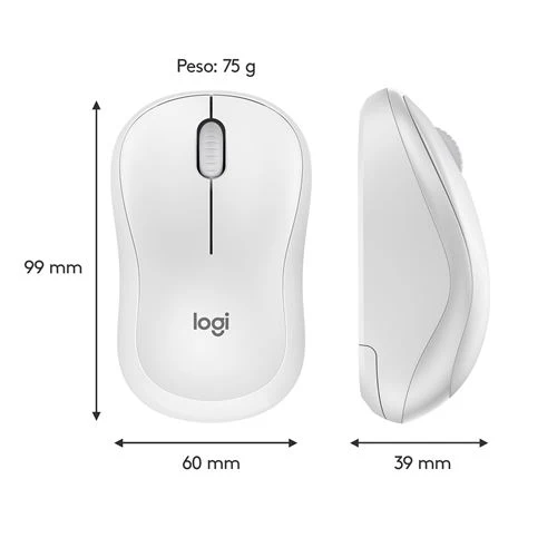 Rato Wireless Logitech M220 - Branco - Image 9